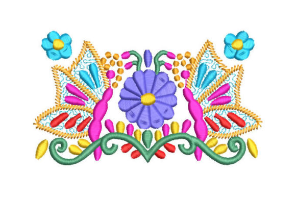 Colorful Flowers and Butterflies
