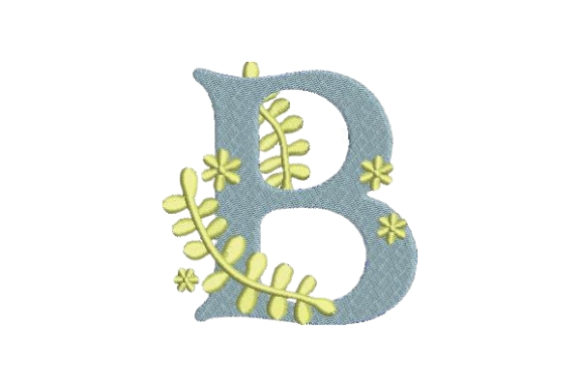 Floral Alphabet B: Elegant Monogram Magic for Handmade Gifts