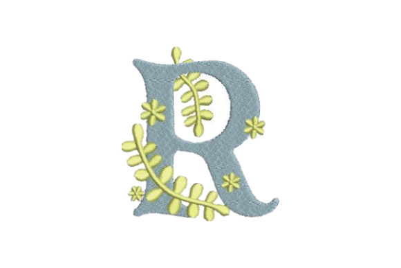 Floral Alphabet R: A Wedding Monogram That Feels Like Summer Air