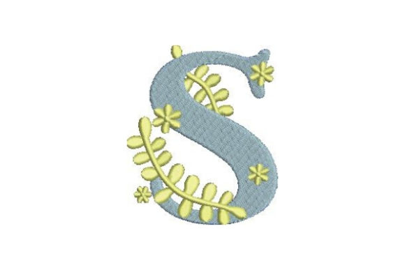 Floral Alphabet S