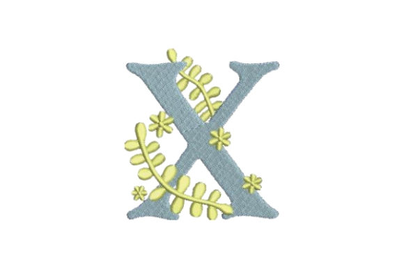 Floral Alphabet X: A Summer-Soft Wedding Monogram