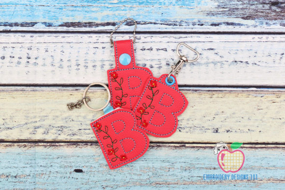 Floral Initial Letter B Key Fob Review
