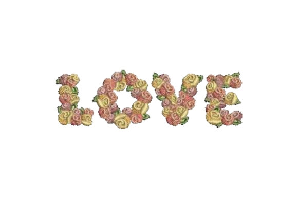 Love Roses: A Tender Embroidery Design for Meaningful Gifts
