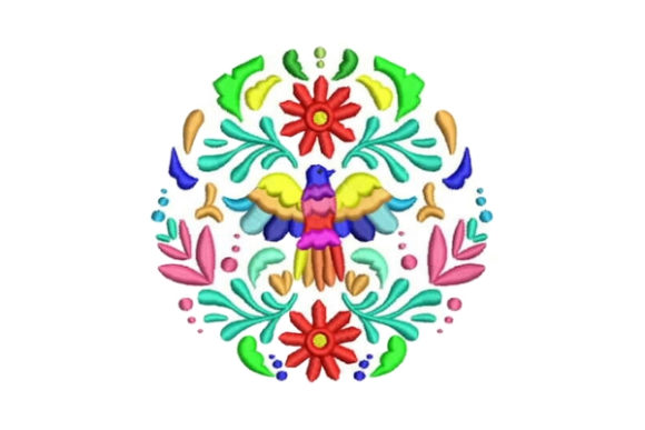 Otomi Bird Design: A Handmade Gift Embroidery Gem