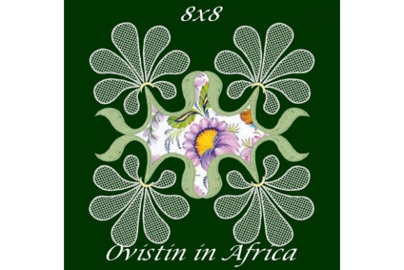Sweet Floral Satin Applique Quilt Block